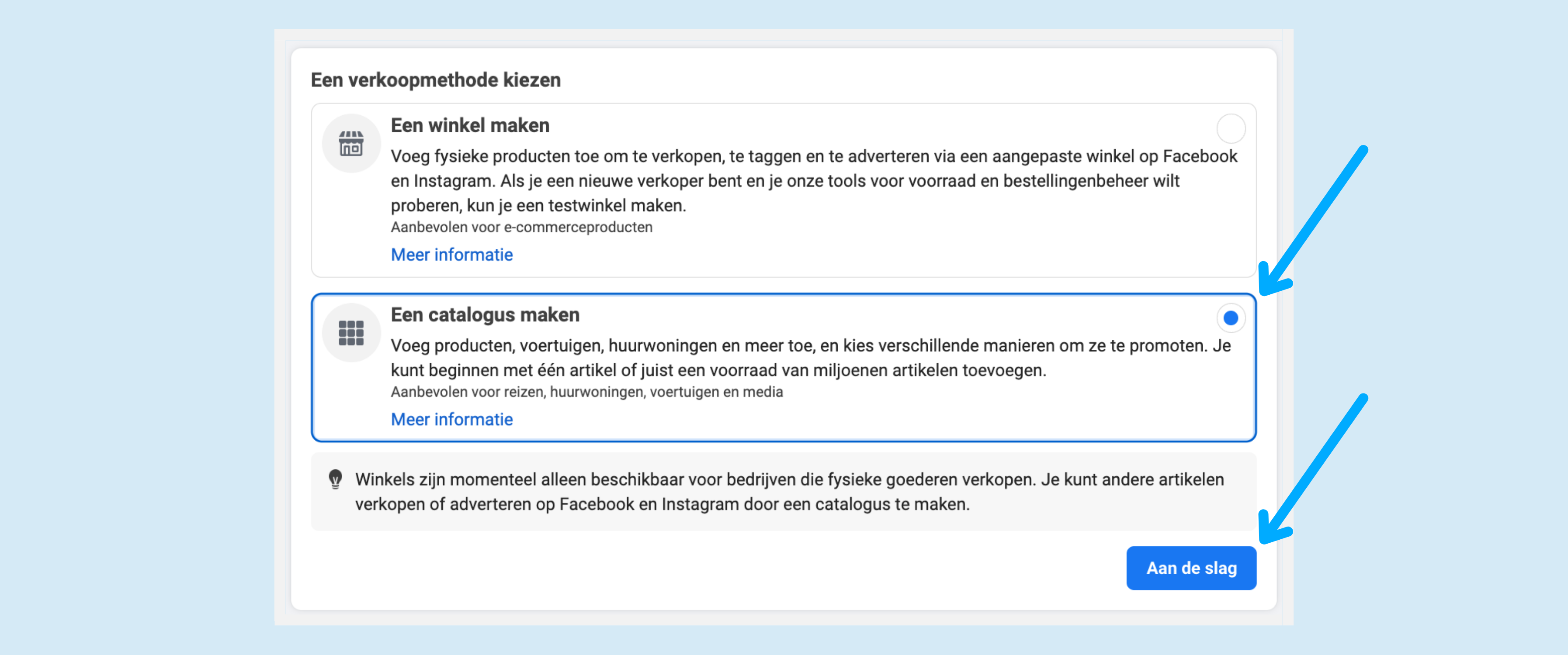 Catalogus in Facebook Business Manager